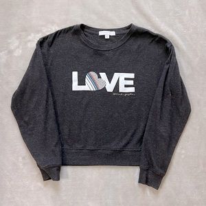 Spiritual Gangster LOVE Sweatshirt | Gray Size Medium